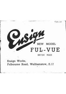 Barnet Ensign Ross Ful-Vue manual. Camera Instructions.
